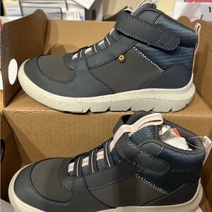 Bogs Kids skyline High-Top Sneakers in Dark Gray waterproof size 2
